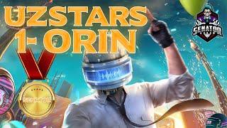 UZ STARS  SERIYA TOP1 BUNAQASI XALI BOLMAGAN CHEMPION BOLDIK  PUBG MOBILE