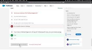 Create a Trailhead Playground (Quiz Answers) || Trailhead Playground Management