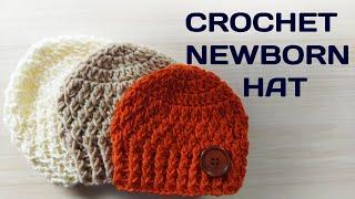 Easy & Fast Crochet Newborn Hat Tutorial for Beginners