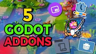 The 5 MUST Use ADDONS for Godot 4