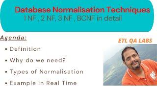 Database Normalization : 1 NF , 2 NF , 3 NF & BCNF ( detailed example )