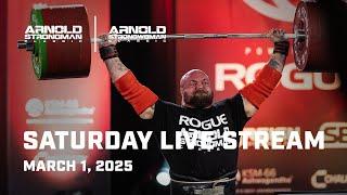 Full Saturday Live Stream | 2025 Arnold Strongman Classic