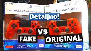 PS4 Dualshock 4 Controller FAKE identical vs ORIGINAL Real Official - Differences / Razlike