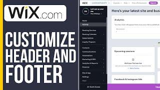 How to Customize Header & Footer on Wix (2025)