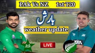 Pakistan vs New Zealand 1st T20 Surprising weather news | weather update