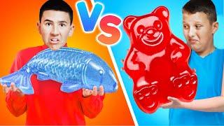 GUMMY FOOD vs REAL FOOD! @gl_show @odyssey_gl_family