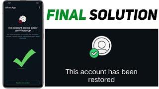This account can no longer use whatsapp | Whatsapp banned my number solution| whatsapp unbanned 2025