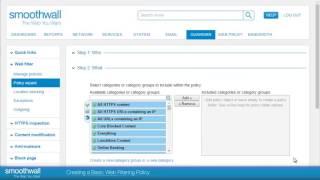 Creating a Basic Web Filtering Policy