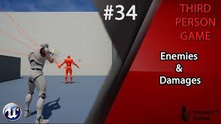 Unreal Engine 4 - Complete Third Person Game Tutorial #34 | Enemies & Damages