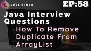 How To Remove Duplicate values from List | Convert List To Set | ArrayList