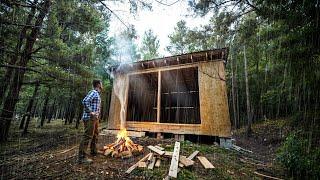 RAINS FLOOD THE HOUSE - I build ONE in the forest. HOW TO INSULATE THE WALLS