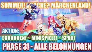 Sommer! Drache? Märchenland! ~ Phase 3 ~ Alle Belohnungen ~ Aktion ~ Genshin Impact