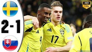 Sweden vs Slovakia 2-1 Highlights & All Goals 2024 HD