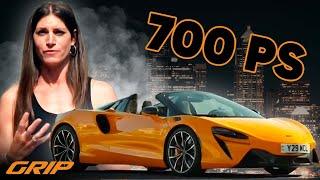 FULL THROTTLE with 700 HP: McLaren Artura Spider ️ | GRIP [Dubbed with AI]