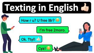 How to text in English   Common acronyms in English