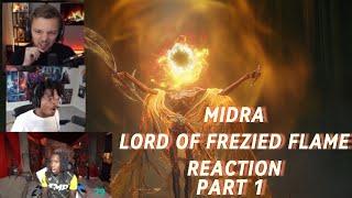 Elden Ring - Streamers Reaction to Midra Lord of Frenzied Flame Part 1 (My Gameplay at the End)