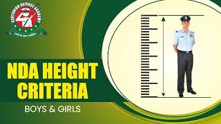 NDA Height Criteria For Females & Males -Indian Armed Forces Minimum Height Requirement & Relaxation