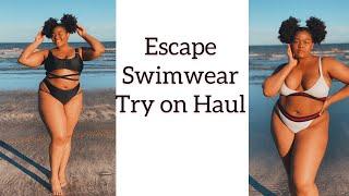 Escape Swimwear Try On Haul | Plus size swimsuits try on haul #escapeswimwear #gifted