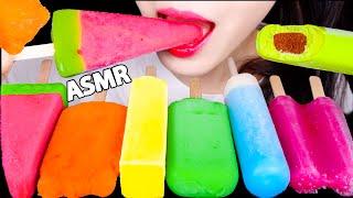 ASMR RAINBOW ICE CREAM, WATERMELON ICE CREAM 먹방, MUKBANG, REAL EATING SOUNDS