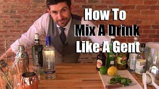 How To Mix A Drink Like A Gentleman | 3 Stylish Drink Options | Stylish Party Tips