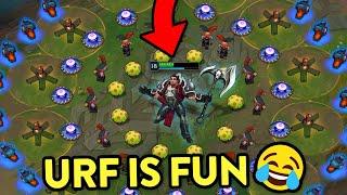 BEST URF FUN MOMENTS 2020 (Level 1 Trundle, Unkillable Morgana, Lucian Dodges...)