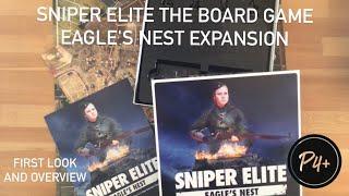 Sniper Elite The Board Game Eagle's Nest Expansion - First Look - @RebellionGamesStudio - Unboxing Kickstarter