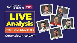 LIVE CAT Mock Analysis | CDC Pro Mock-3 | CAT 2024 Mock Analysis Strategy