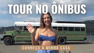 Conheça o ÔNIBUS ESCOLAR que transformei na minha CASA