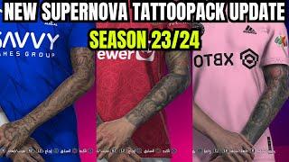 PES 2021 NEW SUPERNOVA TATTOOPACK UPDATE SEASON 23/24