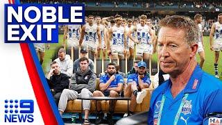 Players in tears as David Noble sacked as North Melbourne coach | 9 News Australia