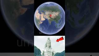 unique map view  i find a lord shiva statue #harharmahadev #ytshorts #youtubeshorts #earth #shorts