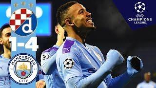 DINAMO ZAGREB 1-4 MAN CITY | HIGHLIGHTS | Gabriel Jesus Hat-Trick, Phil Foden