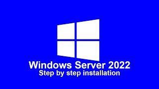 1- Windows Server 2022 Step by step installation