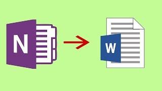 How to Convert OneNote File Into Word