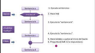 Concepto de bucle FOR Algoritmo