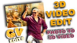 3D video editing tutorial | Photo to 3D video like After effect | Node video edit #Gv_Edits