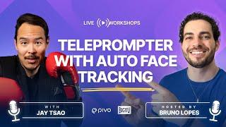 Teleprompter with Auto Face Tracking Tripod: Live Demo and Review!