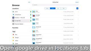 How to download multiple photos from Google drive in iPad (iOS11 or higher).