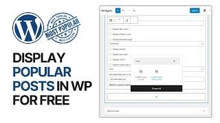 How To Add Most Liked Posts Widget In WordPress Blog Sidebar For Free? Display Popular Posts 