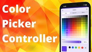 Color Picker Controller in UIKit (Swift 5, Xcode 12, 2021) - iOS Development for Beginners