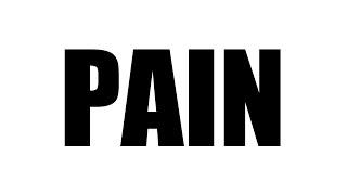 Pain - why we feel it, and what can be done