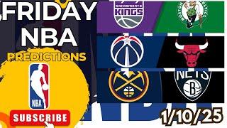 NBA Predictions Today 1/10/25 NBA FREE PICKS and Betting Tips | NBA Picks Today