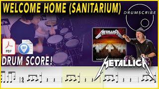 Welcome Home (Sanitarium) - Metallica | DRUM SCORE Sheet Music Play-Along | DRUMSCRIBE