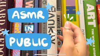 asmr in public: come to barnes & noble with me! + tapping in the car