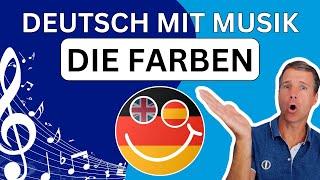  Deutsch lernen mit Musik | #2 Farben | Deutsch für Anfänger 