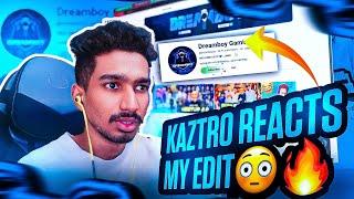 UFF EDITING VISHAYAM| KAZTRO REACTS MY EDIT | KAZTRO GAMING