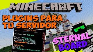 PLUGINS para tu SERVIDOR de Minecraft - STERNALBOARD (Scoreboard Animada!)