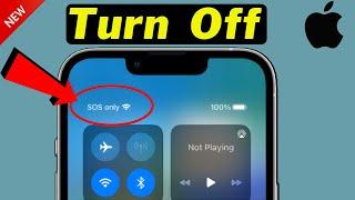 How to Turn Off SOS only on iPhone || Turn Off Emergency SOS [ 2024 ]