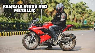 First Ride Of Yamaha R15 V3 Red Metallic || A Small Meet-up