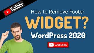 WordPress Widget Tutorial - How to Remove Widgets from Home Screen in WordPress[2020]